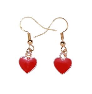 Handmade heart earrings‎